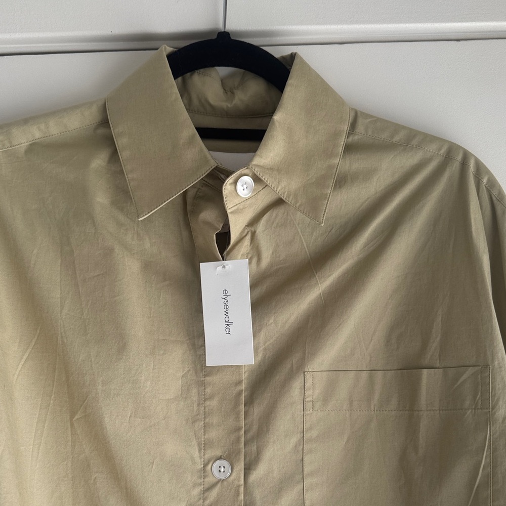 TWP button down cotton shirt - new with tags  size XS/S - Picture 2 of 7